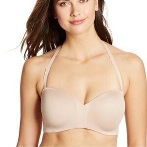 Maidenform NWT multiway wireless bra strapless wear 5-ways nude no slip no show